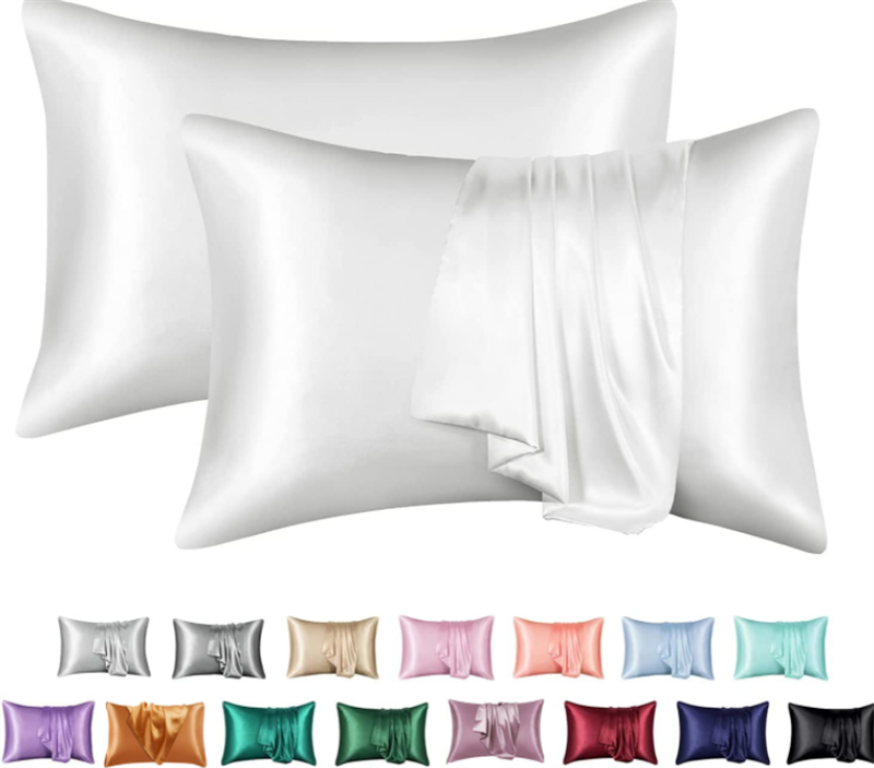 Silk Solid Color Satin Pillowcase Envelope Pillow