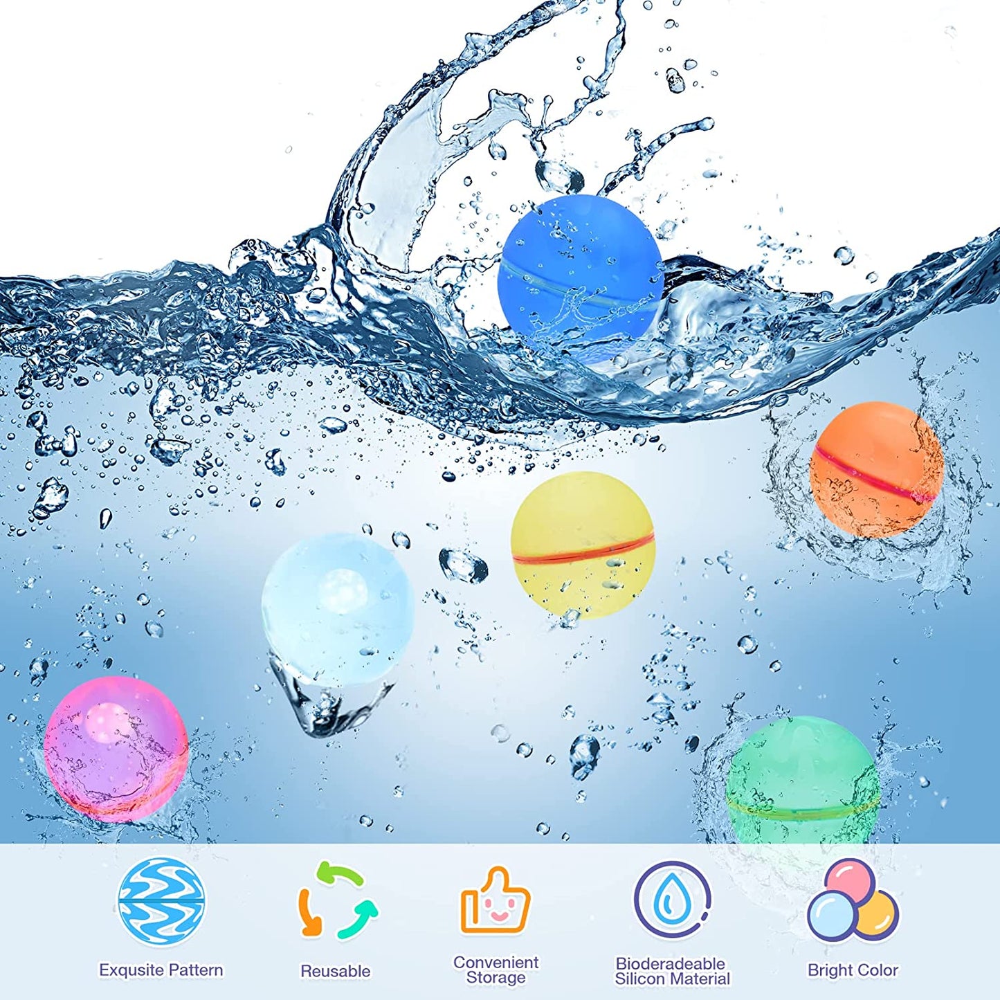 Belekas™ Reusable Water Balloons (12 pcs)